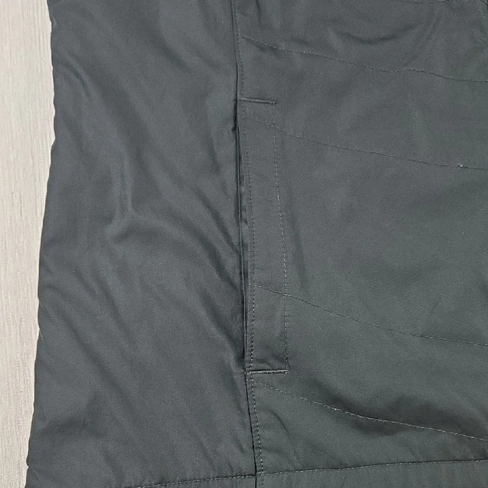 Columbia Womens Black Quilted Fleece Lined Funnel Neck Zip Up Vest Large 1671661